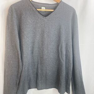 Calvin Klein  Women's V-Neck Pullover Sweater Large cotton
